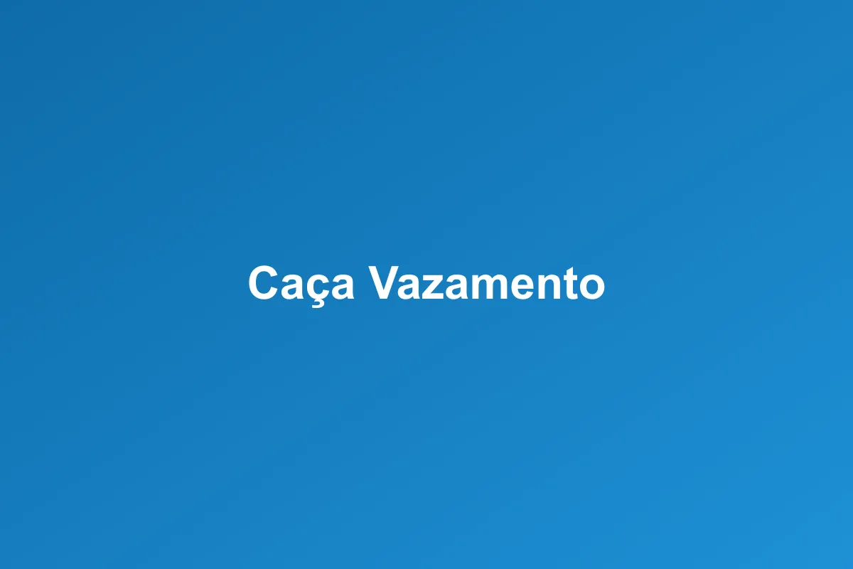 Caça-vazamento de Gás em Diadema